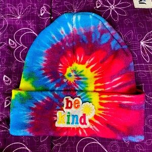 Be kind tie dye beanie
